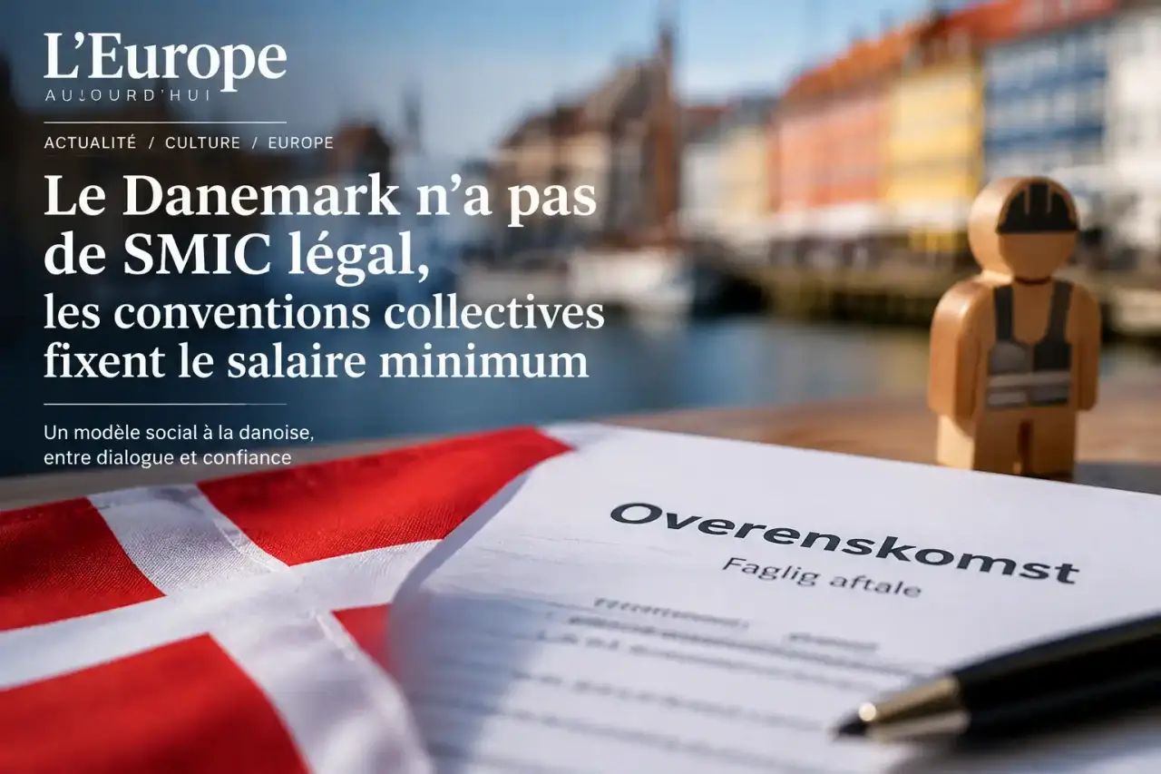 Le Danemark n’a pas de SMIC légal, les conventions collectives fixent le salaire minimum