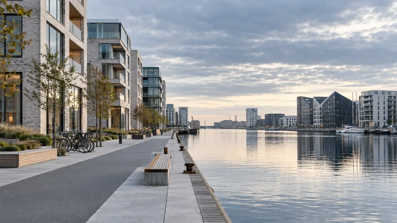 Architecture contemporaine et mobilier urbain à Copenhague